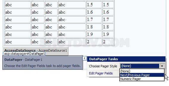 ASP.NET(vb.net) & DataPager - asp:DataPager