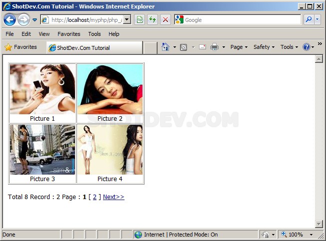 PHP Microsoft Access (Display Multiple Column and Paging/Pagination)